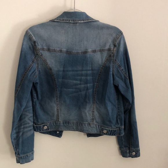 Mossimo Supply Co Blue Jean Jacket Cropped Denim - Picture 7 of 8